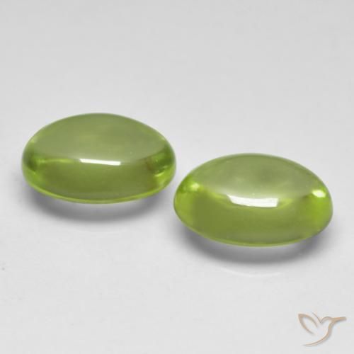 Peridot Gemstones in 6.1 x 4.2 mm Size for Sale, Peridot Stones in Earth Green Color