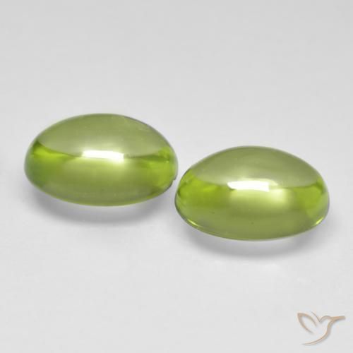 Peridot Gemstones in 6.1 x 4.2 mm Size for Sale, Peridot Stones in Yellowish Green Color