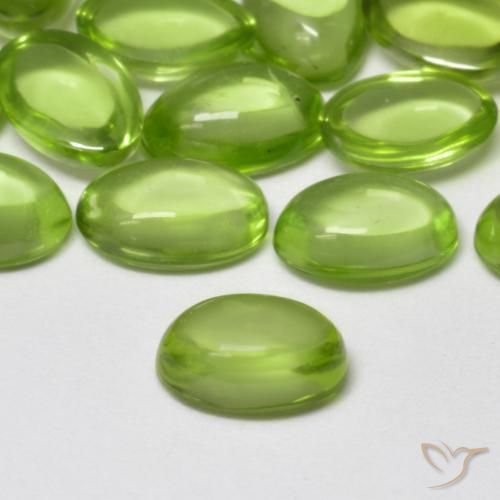 Peridot Gemstones in 6 x 4 mm (calibrated) Size for Sale, Peridot Stones in Light Lively Green Color