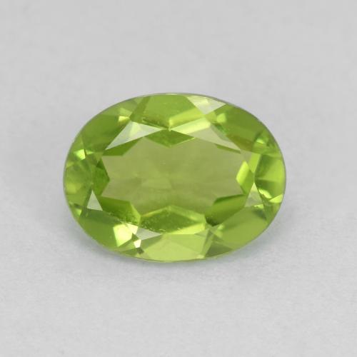 Ярко-зеленый Хризолит Камень - 2.2ct Фасетный Овал (ID: 580138)