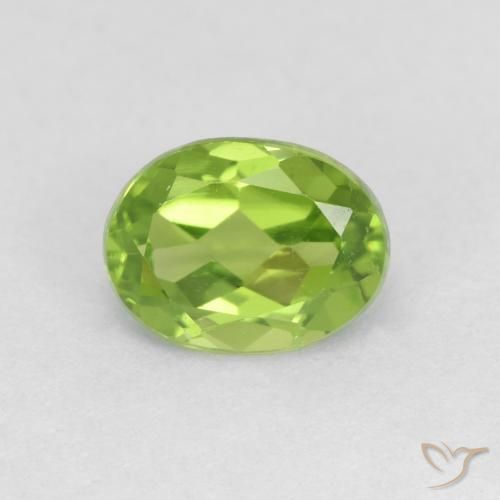 1.84ct Natural Lively Green Peridot, Oval, VS
