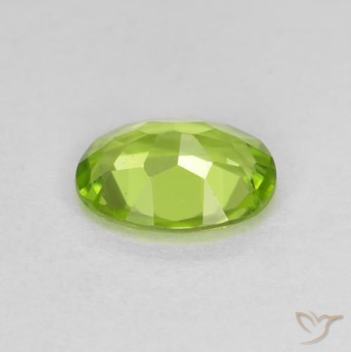 Peridot Gemstone in 9 x 7 mm (calibrated) Size for Sale, Peridot Stone in Medium Green Color