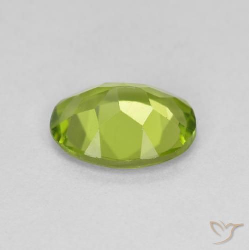 Peridot Gemstone in 9 x 7 mm (calibrated) Size for Sale, Peridot Stone in Medium Green Color