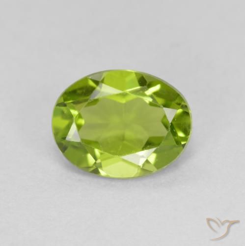 1.81ct Natural Lively Green Peridot, Oval, VS