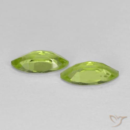 Peridot Gemstones in 8.1 x 4.1 mm Size for Sale, Peridot Stones in Lively Green Color