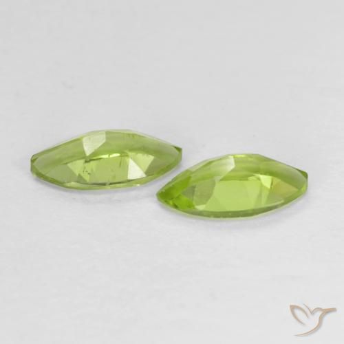 Peridot Gemstones in 8.1 x 4.1 mm Size for Sale, Peridot Stones in Medium Green Color