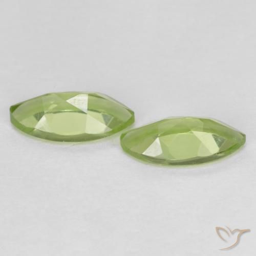 Peridot Gemstones in 8 x 4.1 mm Size for Sale, Peridot Stones in Light Lively Green Color