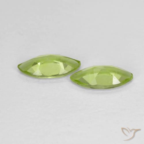 Peridot Gemstones in 8.1 x 4 mm Size for Sale, Peridot Stones in Medium Green Color