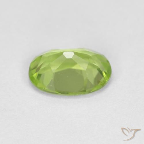 Peridot Gemstone in 7.2 x 5.2 mm Size for Sale, Peridot Stone in Yellowish Green Color