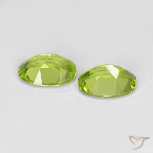 Peridot Gemstones in 7 x 5 mm (calibrated) Size for Sale, Peridot Stones in Medium Green Color