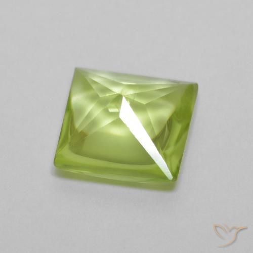 Peridot Gemstone in 6 x 6 mm (calibrated) Size for Sale, Peridot Stone in Light Lively Green Color