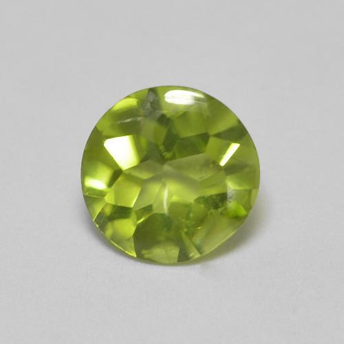 Medium Green Peridoto Gem - 0.7ct Taglio a rosa rotondo (ID: 624165)