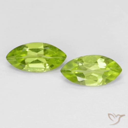1.16 ct Marquise Cut Peridot, 8 x 4 mm From China, Photo A