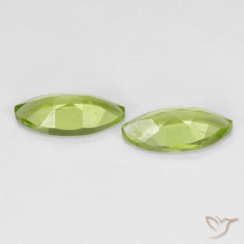 Peridot Gemstones in 8 x 4 mm (calibrated) Size for Sale, Peridot Stones in Medium Green Color
