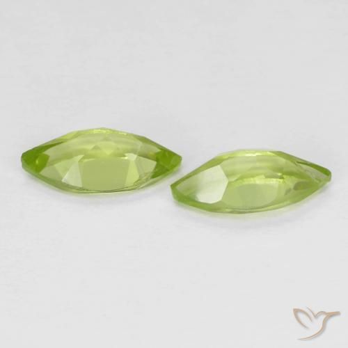 Peridot Gemstones in 8 x 4 mm (calibrated) Size for Sale, Peridot Stones in Medium Green Color