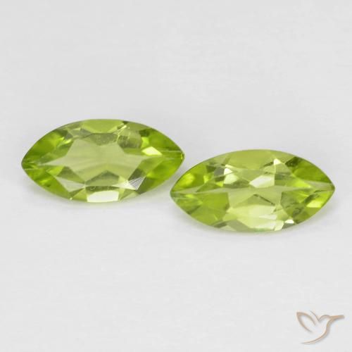 1.11 ct Marquise Cut Peridot, 8 x 4.1 mm From China, Photo A