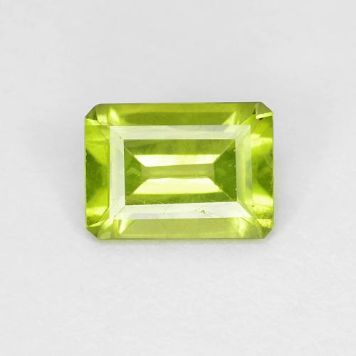 Peridoto Taglio ottagonale da 0,93 ct dalla Cina, dimensione 7,1 x 5,1mm, purezza VS, pietra preziosa naturale non trattati, Peridoto 1pc in colore Verde giallastro vivace, durezza Mohs di 6,5 - 7 adatto per gioielli da indossare ogni giorno, Photo A