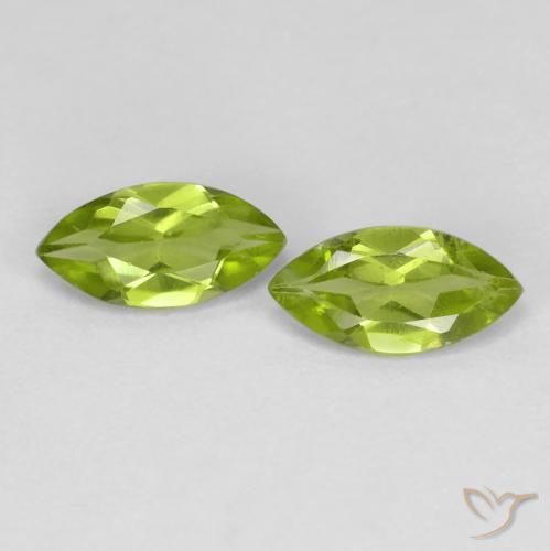 1.09ctw Natural Lively Green Peridot, Marquise, VS