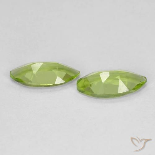 Peridot Gemstones in 8 x 4 mm (calibrated) Size for Sale, Peridot Stones in Medium Green Color