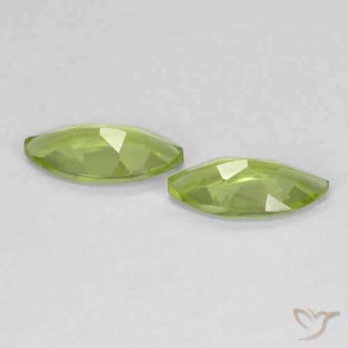 Peridot Gemstones in 8 x 4 mm (calibrated) Size for Sale, Peridot Stones in Medium Green Color