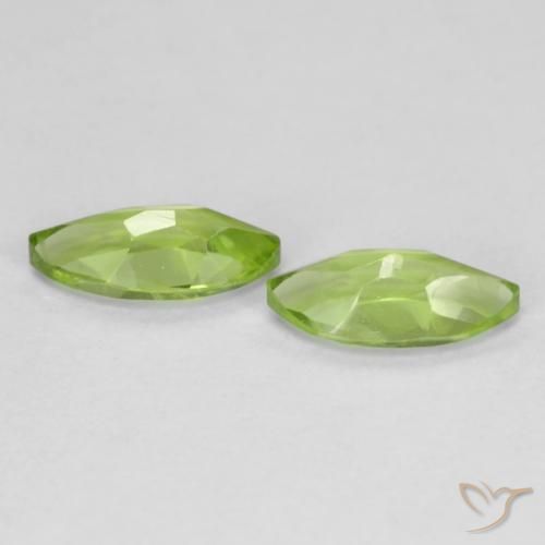 Peridot Gemstones in 8 x 4 mm (calibrated) Size for Sale, Peridot Stones in Light Lively Green Color