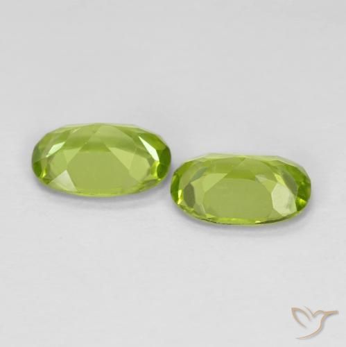Peridot Gemstones in 7 x 5 mm (calibrated) Size for Sale, Peridot Stones in Yellowish Green Color