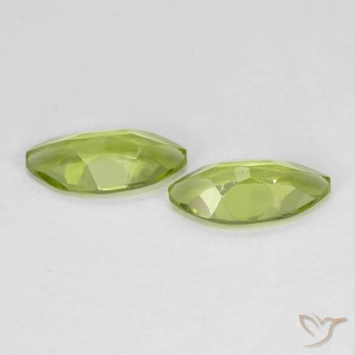 Peridot Gemstones in 8 x 4 mm (calibrated) Size for Sale, Peridot Stones in Light Lively Green Color