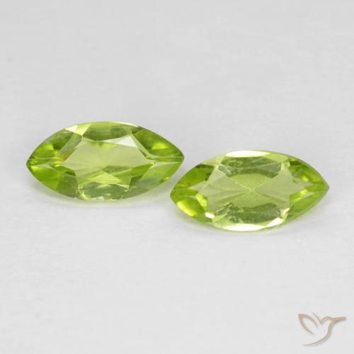1.15 ct Marquise Cut Peridot, 8 x 4 mm From China, Photo A