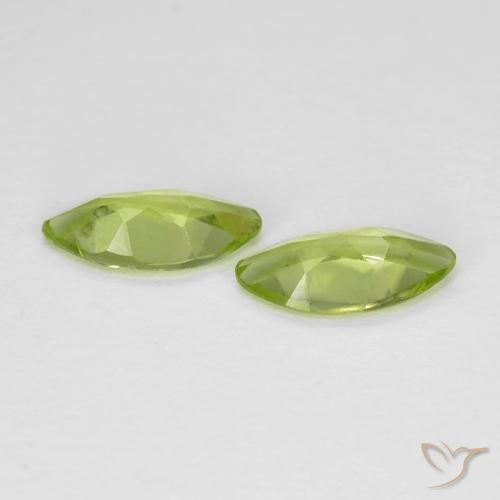 Peridot Gemstones in 8 x 4 mm (calibrated) Size for Sale, Peridot Stones in Bright Green Color