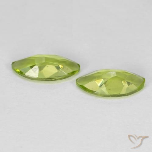 Peridot Gemstones in 8 x 4 mm (calibrated) Size for Sale, Peridot Stones in Bright Green Color