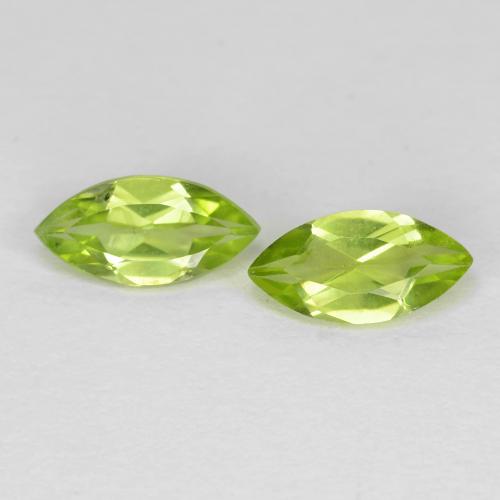 1.22 ct Marquise Cut Peridot, 8.1 x 4 mm From China, Photo A