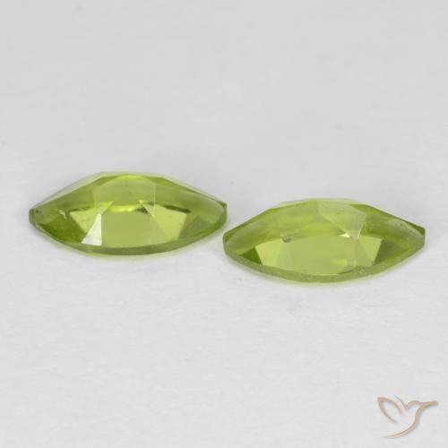 Peridot Gemstones in 8 x 4 mm (calibrated) Size for Sale, Peridot Stones in Bright Green Color