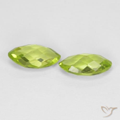 Peridot Gemstones in 8 x 4 mm (calibrated) Size for Sale, Peridot Stones in Yellowish Green Color