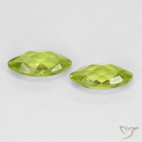 Peridot Gemstones in 8 x 4 mm (calibrated) Size for Sale, Peridot Stones in Yellowish Green Color