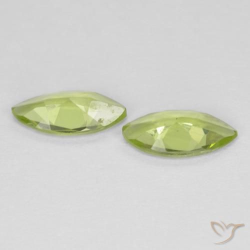 Peridot Gemstones in 8 x 4 mm (calibrated) Size for Sale, Peridot Stones in Yellowish Green Color