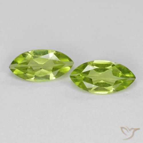 1.20ctw Natural Bright Green Peridot, Marquise, VS