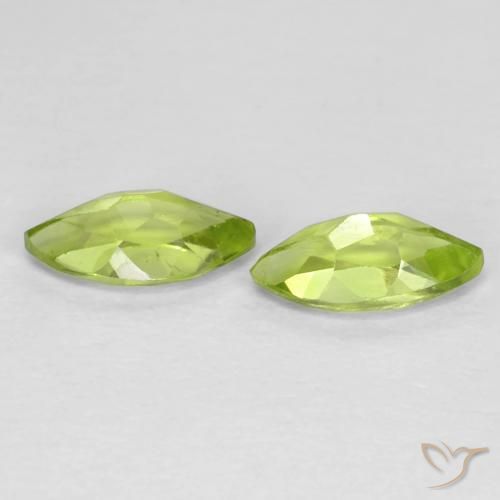 Peridot Gemstones in 8 x 4 mm (calibrated) Size for Sale, Peridot Stones in Bright Green Color
