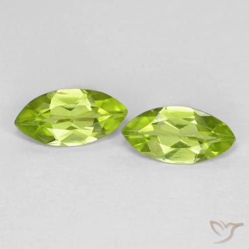 1.06ctw Natural Bright Green Peridot, Marquise, VS