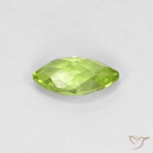Peridot Gemstone in 7.6 x 4 mm Size for Sale, Peridot Stone in Light Lively Green Color