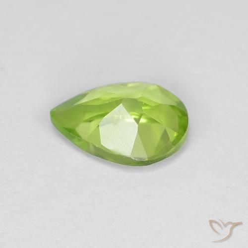 Peridot Gemstone in 7 x 4.8 mm Size for Sale, Peridot Stone in Medium Green Color