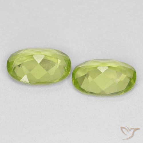 Peridot Gemstones in 7 x 5 mm (calibrated) Size for Sale, Peridot Stones in Lively Green Color