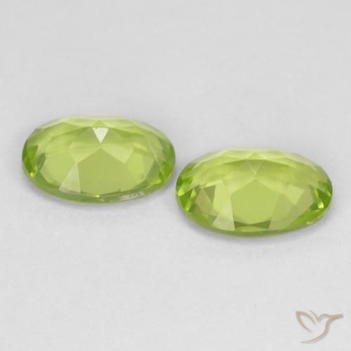 Peridot Gemstones in 7 x 5 mm (calibrated) Size for Sale, Peridot Stones in Lively Green Color