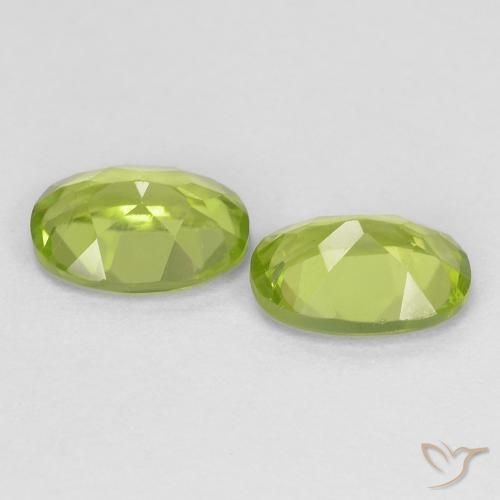 Peridot Gemstones in 7 x 5 mm (calibrated) Size for Sale, Peridot Stones in Medium Green Color