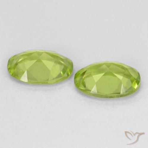 Peridot Gemstones in 7 x 5 mm (calibrated) Size for Sale, Peridot Stones in Lively Green Color