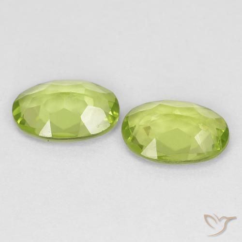 Peridot Gemstones in 7 x 5 mm (calibrated) Size for Sale, Peridot Stones in Lively Green Color