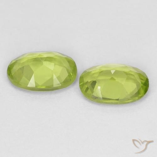 Peridot Gemstones in 7 x 5 mm (calibrated) Size for Sale, Peridot Stones in Lively Green Color