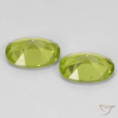 Peridot Gemstones in 7 x 5 mm (calibrated) Size for Sale, Peridot Stones in Medium Green Color