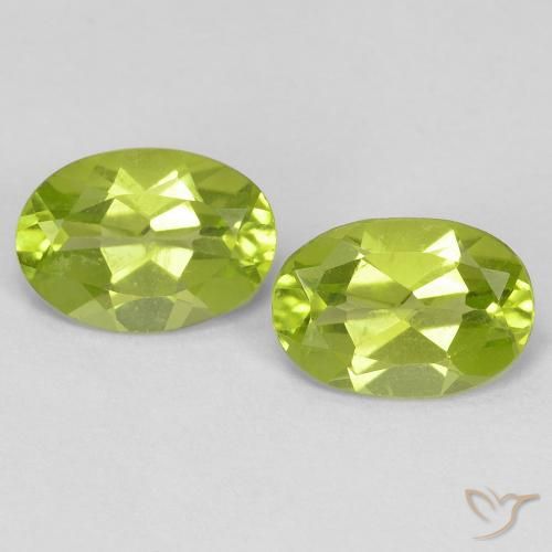 1.51 ct Oval Cut Peridot, 7.1 x 5 mm From China, Photo A