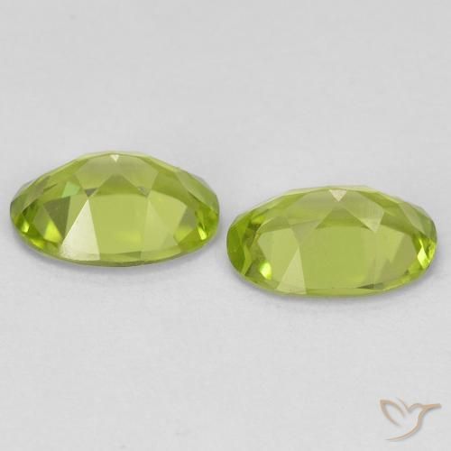 Peridot Gemstones in 7 x 5 mm (calibrated) Size for Sale, Peridot Stones in Yellowish Green Color