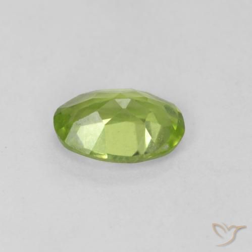 Peridot Gemstone in 6.3 x 4.6 mm Size for Sale, Peridot Stone in Medium Green Color